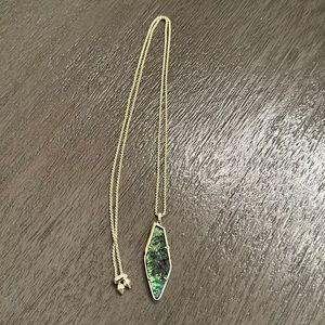 Kendra Scott Necklace with Green Stone